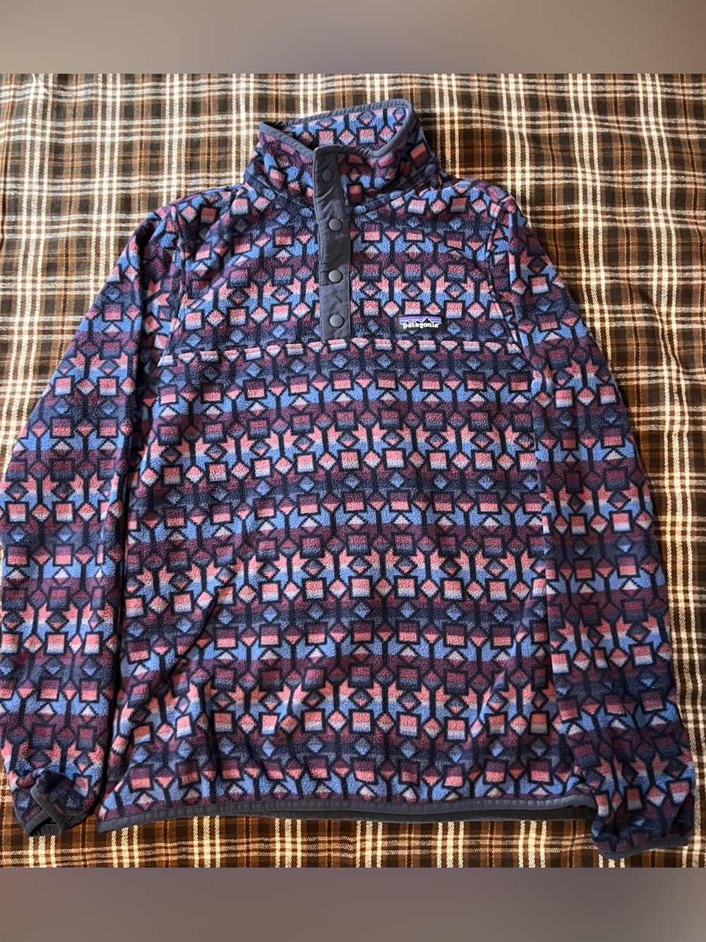 Patagonia Women’s Printed Micro D Snap-T Fleece Pullover jacket M